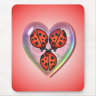 LIEBE-WANZE u. HERZ-BLASE durch SHARON SHARPE Mousepad