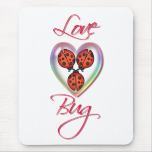LIEBE-WANZEN u. HERZ-BLASE durch SHARON SHARPE Mousepad