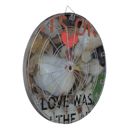 Liebe war in der Luft Dartscheibe (Vorderseite Links)