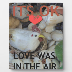 Liebe war in der Luft Fotoplatte