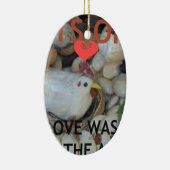 Liebe war in der Luft Keramikornament (Rechts)