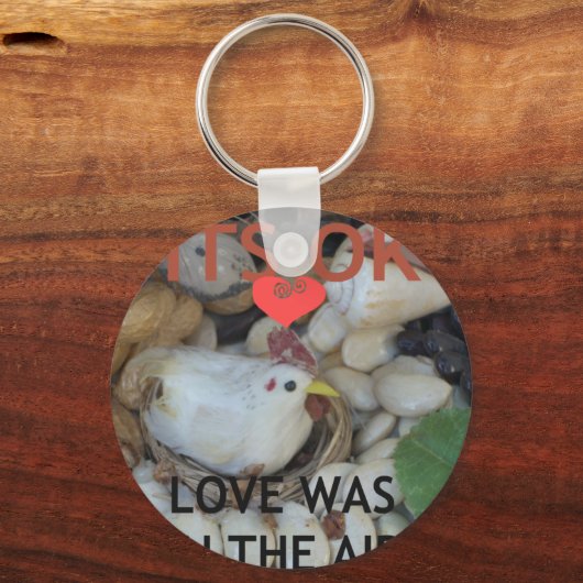 Liebe war in der Luft Schlüsselanhänger (Vorderseite)