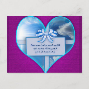 Liebe war nur ein Wort Postkarte