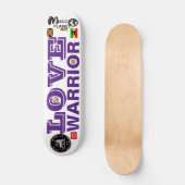 LIEBE WARRIOR Skateboard (Vorderseite)