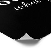 Liebe, was Sie Poster tun (Ecke)