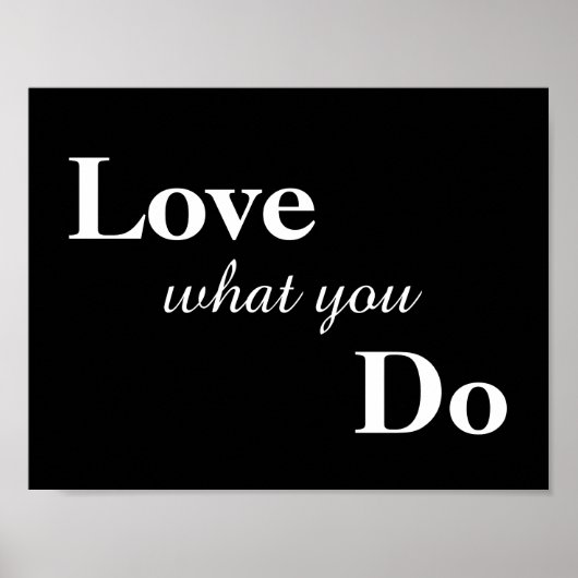 Liebe, was Sie Poster tun (Vorne)
