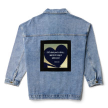 LIEBE, was Sie tun Denim Jacket - Adiela Akoo
