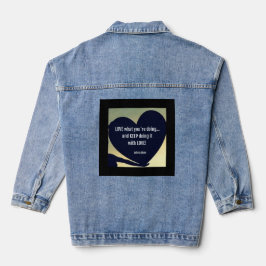 LIEBE, was Sie tun Denim Jacket - Adiela Akoo Jeansjacke