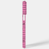 Liebe, was Sie tun mit Herzen und Streifen rosa Case-Mate iPhone Hülle (Rückseite / Rechts)