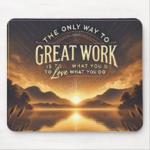 Liebe Was Sie tun - Motivierend Mousepad