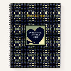 LIEBE, was Sie tun Notebook von Adiela Akoo Notizblock
