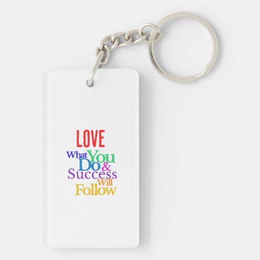 Liebe, was Sie tun Schlüsselanhänger (Rückseite)