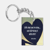 LIEBE, was Sie tun Schlüsselanhänger - Adiela Akoo (Vorderseite links)