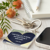 LIEBE, was Sie tun Schlüsselanhänger - Adiela Akoo (Vorderseite rechts)