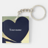 LIEBE, was Sie tun Schlüsselanhänger - Adiela Akoo (Rückseite)