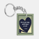 LIEBE Was Sie tun Schlüsselanhänger von Adiela Ako (Vorderseite links)