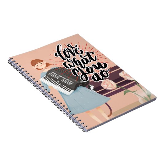 Liebe Was Sie tun, um Ihr Notebook Inspirieren Notizblock (Rechte Seite)