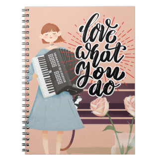 Liebe Was Sie tun, um Ihr Notebook Inspirieren Notizblock