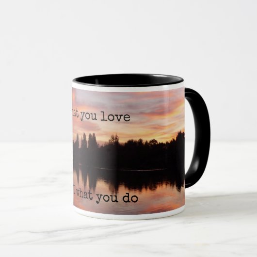 LIEBE, was Sie TUN, was Sie Liebe-Tasse Tasse (VorderseiteRechts)