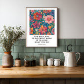 Liebe Was Sie tun Weisheit Motivierend Poster