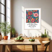 Liebe Was Sie tun Weisheit Motivierend Poster