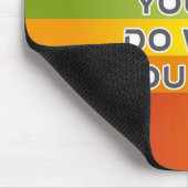 Liebe, was Sie zitieren - Rainbow Background Mousepad (Ecke)