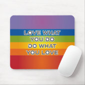 Liebe, was Sie zitieren - Rainbow Background Mousepad (Mit Mouse)