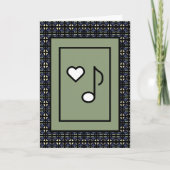 LIEBE Was U macht Grußkarte von Adiela Akoo Karte (Vorderseite)