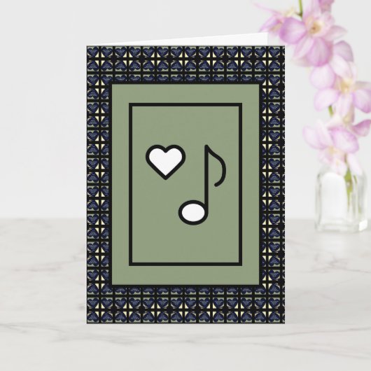 LIEBE Was U macht Grußkarte von Adiela Akoo Karte (Orchidee)