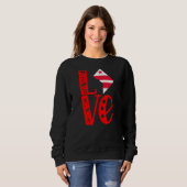 Liebe Washington DC in Blockbriefen Sweatshirt (Vorne ganz)