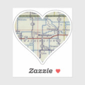 Liebe Washington Kansas Aufkleber (Blatt)