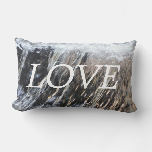 Liebe Wasserfall Inspiration Kissen (Vorderseite)