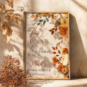 Liebe Wasserfarbe Rustikale Bridal Willkommen Poster