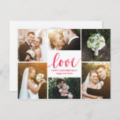 Liebe Wasserfarbe Valentinstag Postkarte (Vorne/Hinten)