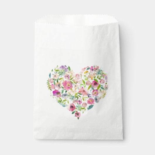 Liebe Wasserfarben Blumenkohl Rosa Sondergenuss Geschenktütchen (Vorderseite)