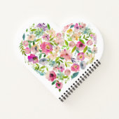 Liebe Wasserfarben Blumenkohl Rosa Sondergenuss Notizblock (Rückseite)