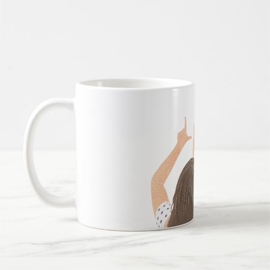 LIEBE Wasserfarben - Freundschaften Kaffeetasse (Links)