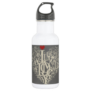 Liebe Wasserflasche