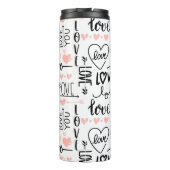 Liebe Wasserflasche Thermosbecher (Rückseite)