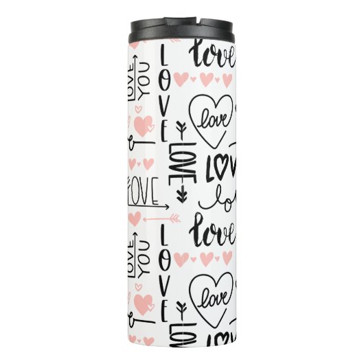 Liebe Wasserflasche Thermosbecher (Rückseite)