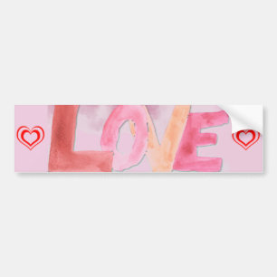 Liebe:WaterColor Autoaufkleber