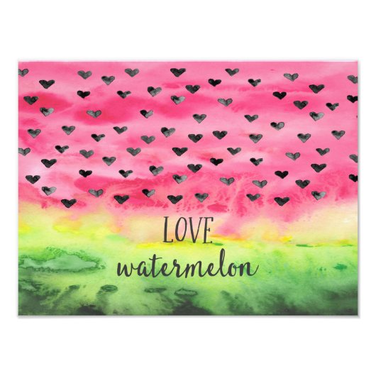 Liebe Watercolor Fotodruck (Vorne)