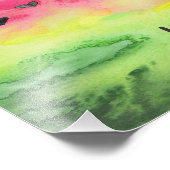 Liebe Watercolor Fotodruck (Ecke)