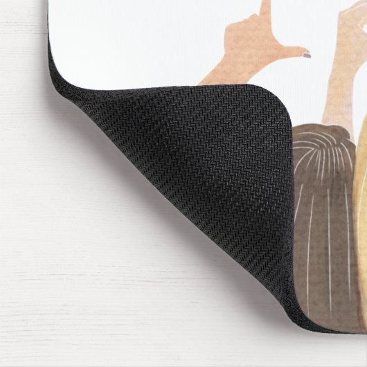 LIEBE Watercolor Friends Mouse Pad Mousepad (Ecke)