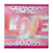 Liebe:WaterColor-Keramik-Tile Fliese (Vorderseite)