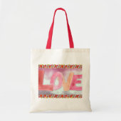 Liebe: WaterColor Tote Bag Tragetasche (Vorne)