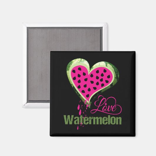 Liebe Watermelon Magnet (Vorderseite/Rückseite)