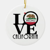 LIEBE Watsonville Keramik Ornament (Vorne)