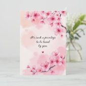 Liebe Wedding Anniversary wünscht Einladung (Stehend Vorderseite)