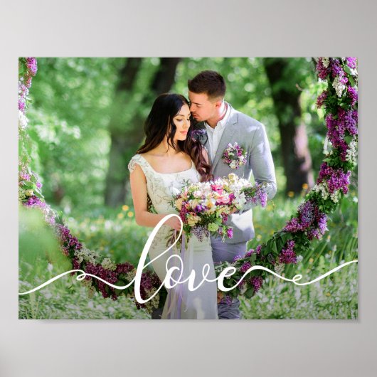 Liebe Wedding Briand Groom Foto Poster (Vorne)